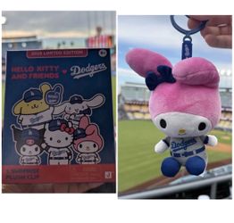 My Melody Hello Kitty and Friends Dodgers Plush