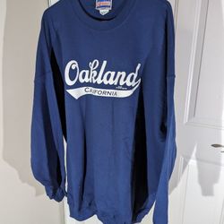 VINTAGE Hanes Sweatshirt Crew Neck Fleece Oakland CA Men's Size 5XL