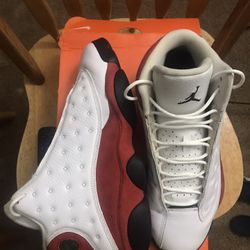 Air Jordan 13 Retro 2010 version White/Red Men Size 11 Good Condition orange nike replacement 📦