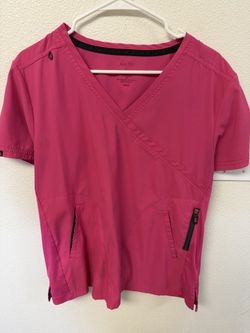 Women’s Large Pink Koi Lite Scrub Top. Like New!  Great Condition.