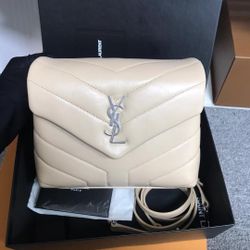 Saint Laurent Monogram Loulou Toy Matelassé Leather Cross Body Bag