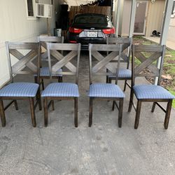 Vendo 6 Sillas Tapicería Nueva Casi Nuevas 