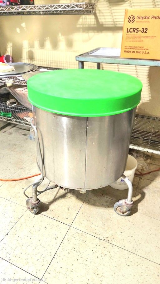 20 Gallon Electric Stainless Steel Salad/Vegetable Dryer w/ Lid, 115v