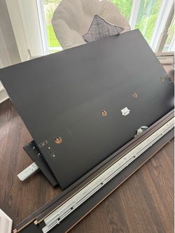 Black IKEA queen size bed