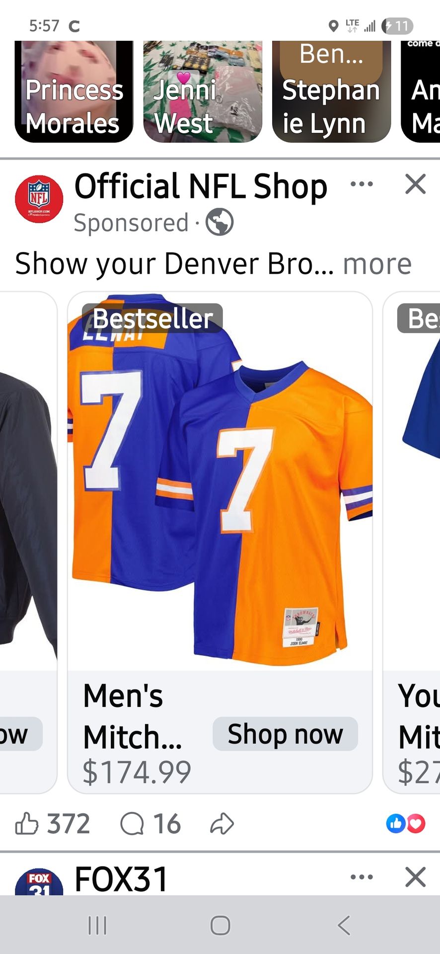 Elway jersey Broncos jersey