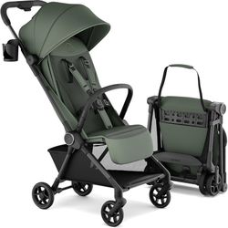 Mompush Nexis Carbon Travel Stroller, Ultra-Lightweight 11.5 lbs, Compact & Airplane Carry-On Approved, One-Second Auto-Fold, One-Hand Full Recline, f