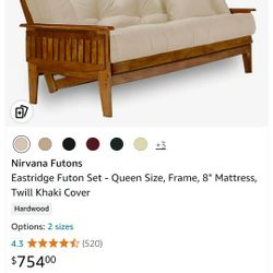 Nirvana Queen Size Futon