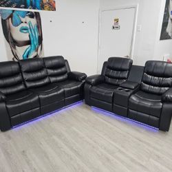 SOFA AND LOVESEAT  ( RECLINERS)