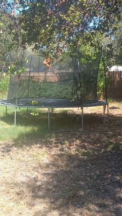 Trampoline With Safety Net