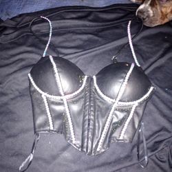 Hand Set Rhinestone Clothing 