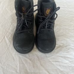 Timberland Premium Boots Black Toddler Size 7c 