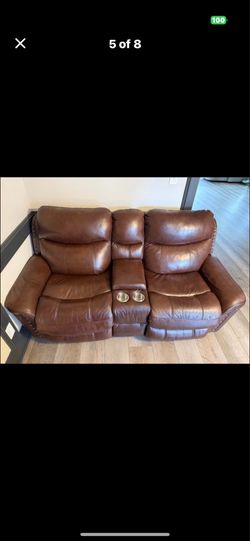 Leather sofas good condition