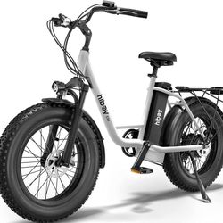 Hiboy EX6 Electric Bike for Adults, 500W, 25 MPH, 48V, 20" Fat Tire Ebike 14.5Ah Removable Rechargeable Battery, Shimano 7-Speed Gear Shift