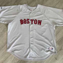 Vintage 2000s Majestic Boston Red Sox Away Road Jersey Size XXL