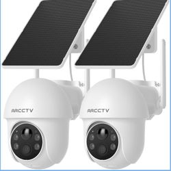 Smart Home Outdoor Ptz Camera 2pack New 