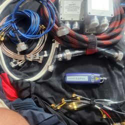 (CHEAP!!!) RF CONNECTORS AND WIRING AND MICROWAVE,  TWO WAY SPLITTERS,  AND A VISUAL FAULT LOCATOR