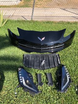 14-19 CORVETTE C7 FRONT BUMPER & HEADLIGHTS