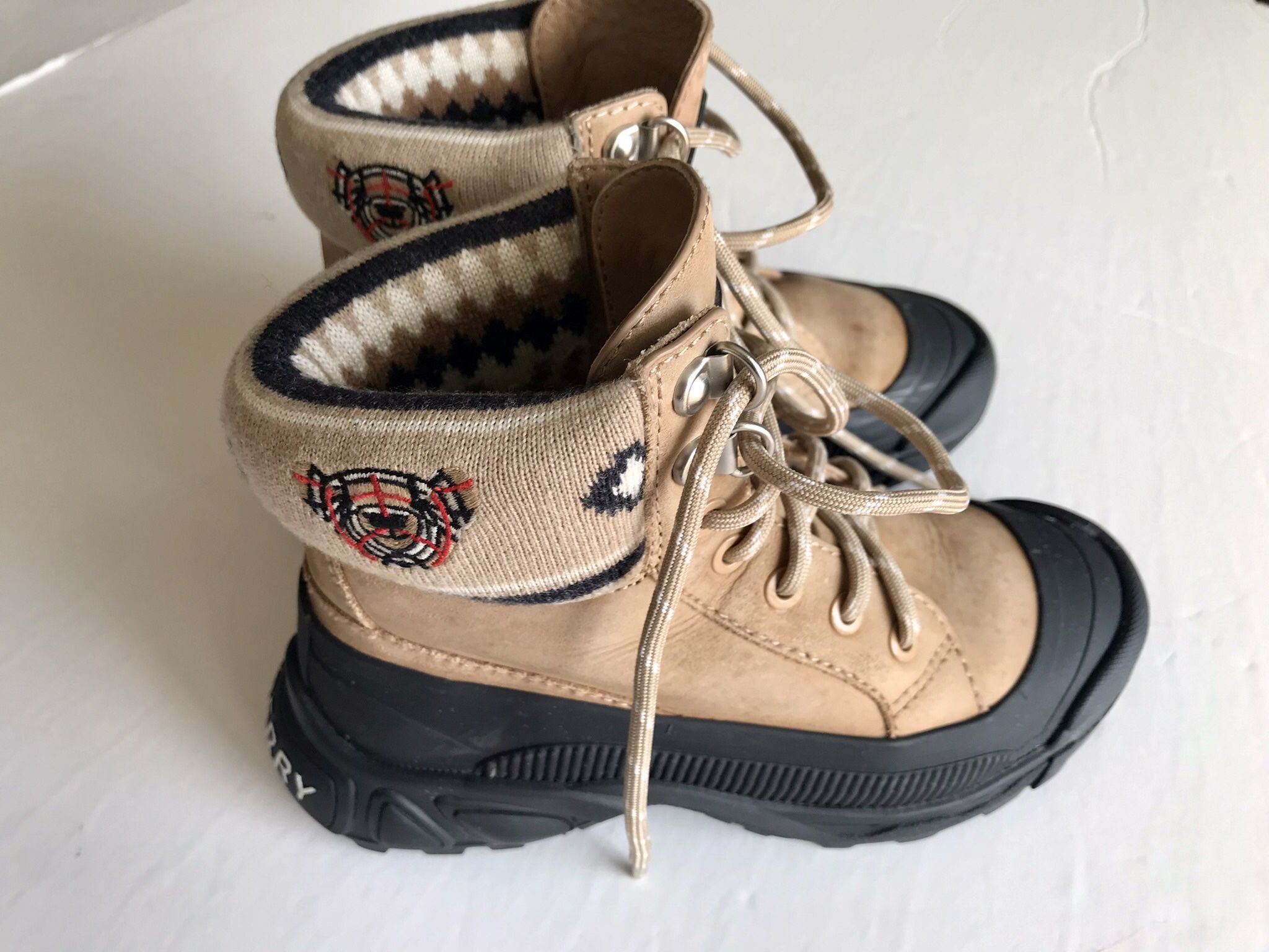 BURBERRY LONDON, ENGLAND, ANKLE BOOTS, KIDS MINI ARTHUR SUEDE