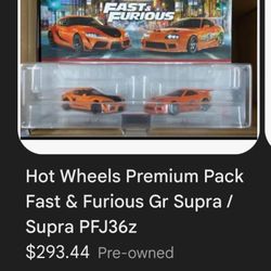 Fast And Furious Hotwheels 2 Pack Premium 