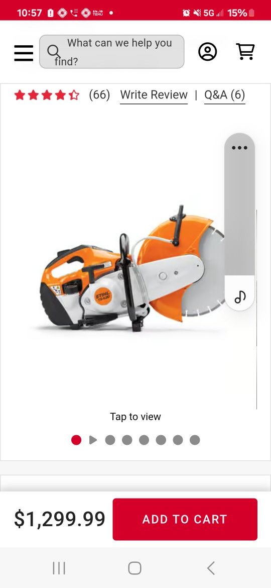 Sthil Ts 420 Cut Off Saw