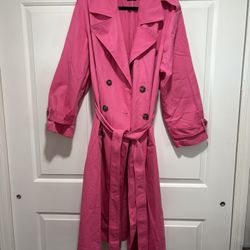 Lane Bryant Pink Trench