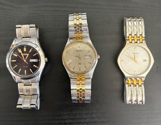Seiko and Pulsar watches