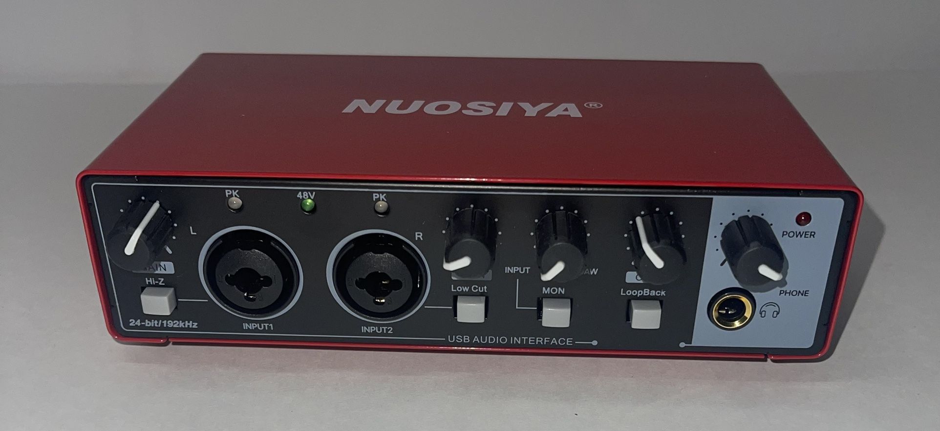 USB Audio Interface for PC Computer Recording Music Sound Card Professional