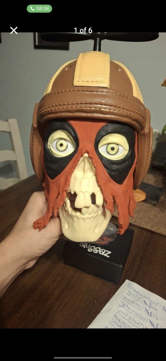 Deadpool Skeleton Head