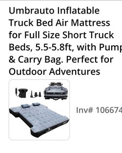 Inflatable truck bed