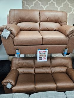 Brand new brown color Ashley Furniture sofa loveseat special