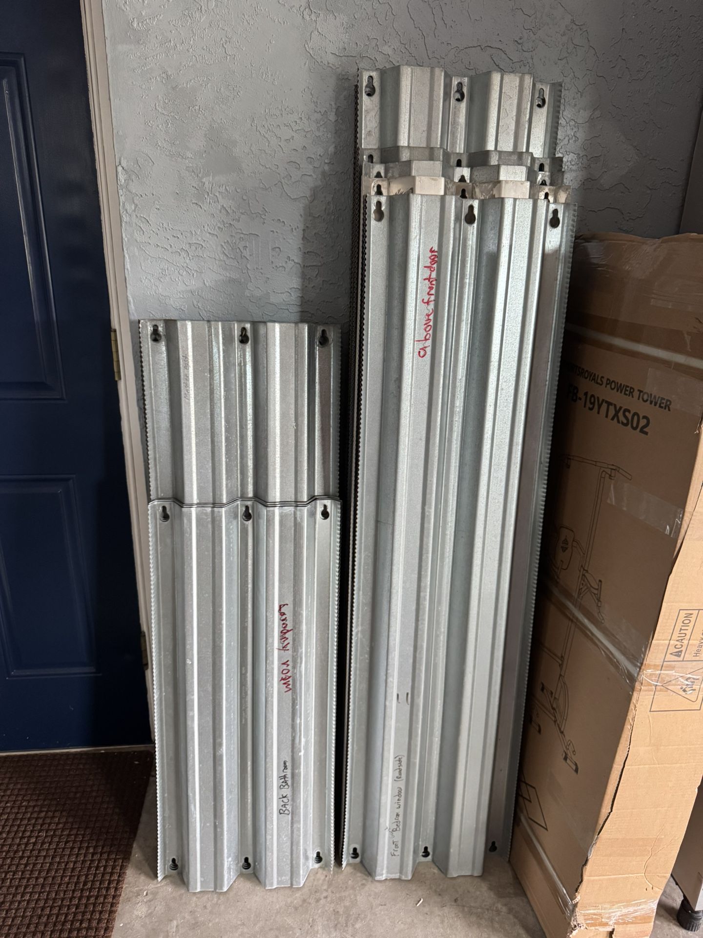 Corrugated aluminum hurricane Window Panels