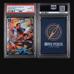 PSA 10 2023 ONE PIECE JAPANESE OP06-WINGS OF THE CAPTAIN #051 BORSALINO SPECIAL ALTERNATE ART