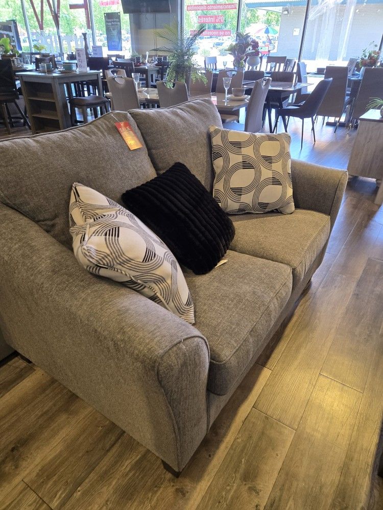 Loveseat With Pillows $498
