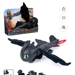How To Train Your Dragon 12” Hug & Glide Toothless Plush . Easter Basket 