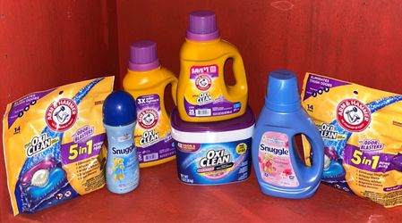 OxiClean, Snuggle and Arm&Hammer-$17