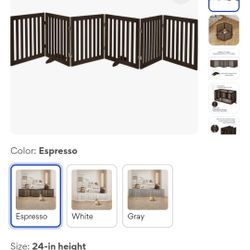 6 panel Free Standing Dog Gate