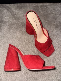 Red Platform Heels
