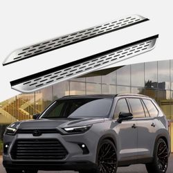 2pcs Running Boards Side Steps Fits For Grand Highlander 2024-2026 Nerf Bar