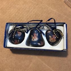 Giftco Set of 3 Victorian Angel Magic Decoupage Ornaments Christmas Tree Decor