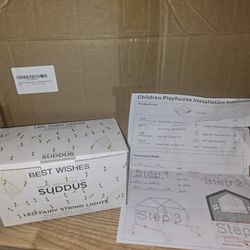 Children's Play Tent Boho Style + Ivy Lights LOT ALL NEW!!