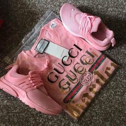 Pink Nike with Pink Gucci T-shirt
