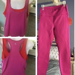 🎅NEW M Tank Fushia L Leggings Fushia  SALE SALE  $13 Set FIRM 🎈🎈