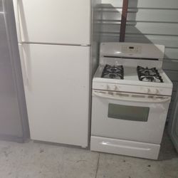GE fridge and whirlpool Stove