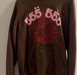 Sp5der Hoodie Brown/pink
