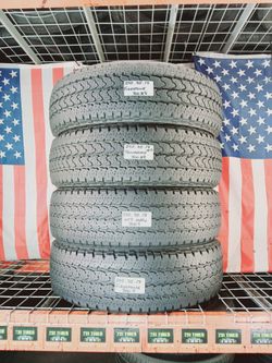 T245/75R17 FIRESTONE TRANSFORCE AT2 10PR LOAD E 245/75R17 USED TIRES SET 245 75 17