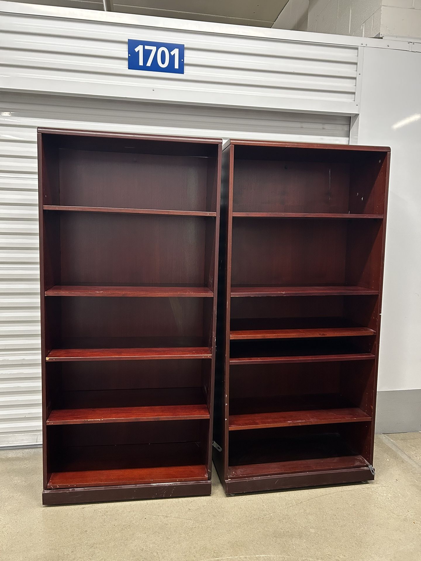Bookshelves Both For $240