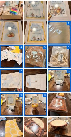 Winnie the Pooh baby shower lot