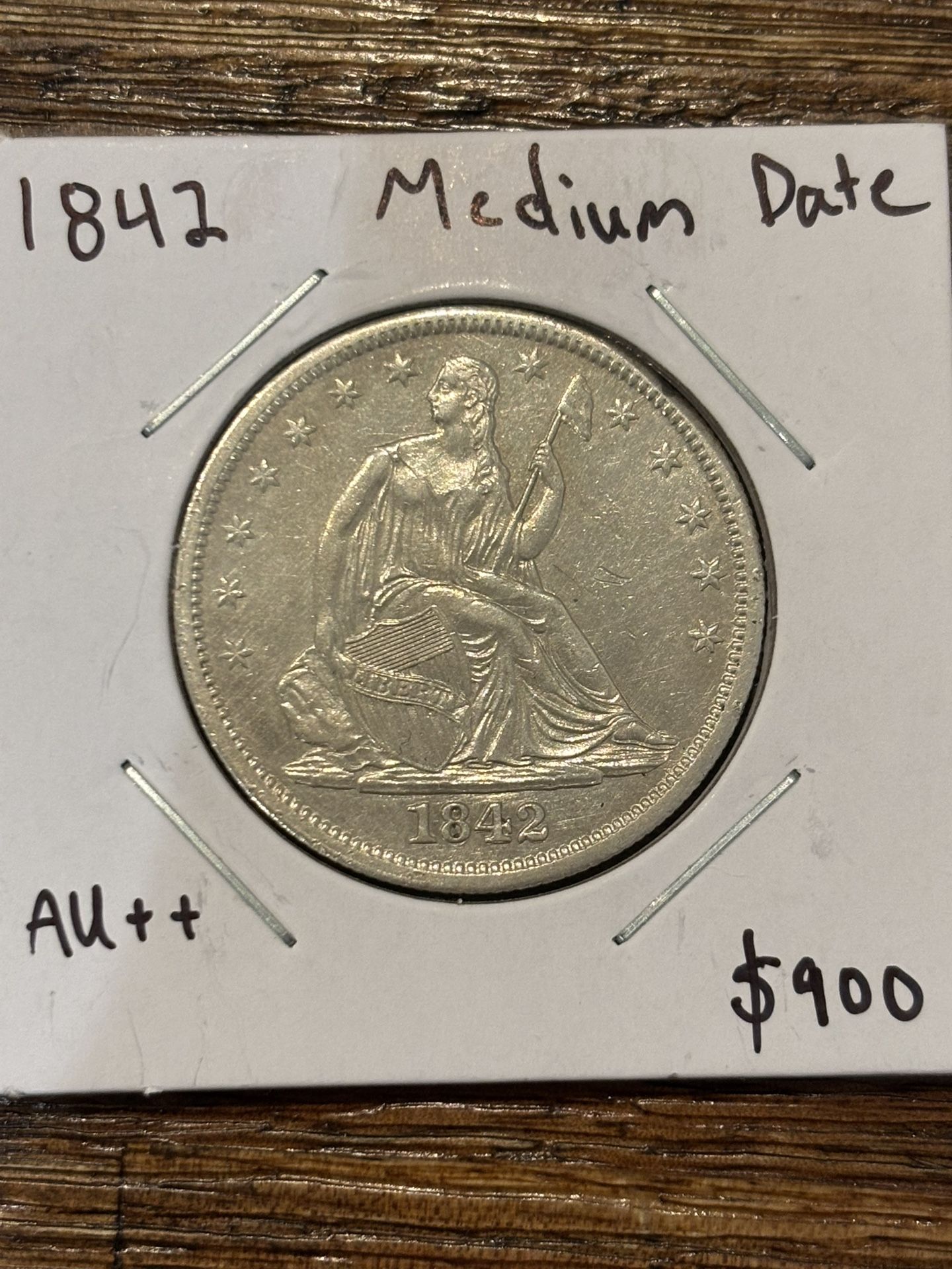 1842 Seated Liberty Half Dollar – Medium Date