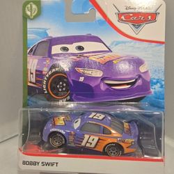 ⚡️ Disney Pixar Cars 3 Bobby Swift (#19 Octane Gain) – 2020 Mattel Mainline Release ⚡️