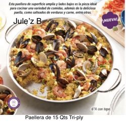 Princess House.  Paellera De 15 Qts Tri-ply Nueva En Su Caja 